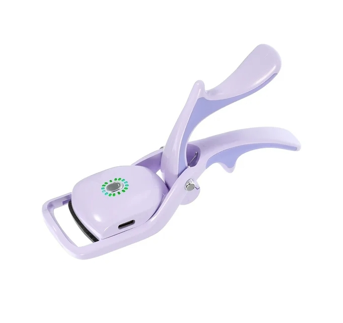 Unique Bargains Heated Eyelash Curler 3 Temperature Heating Eyelash Curler for Lift and Curl Natural Eyelashes Purple