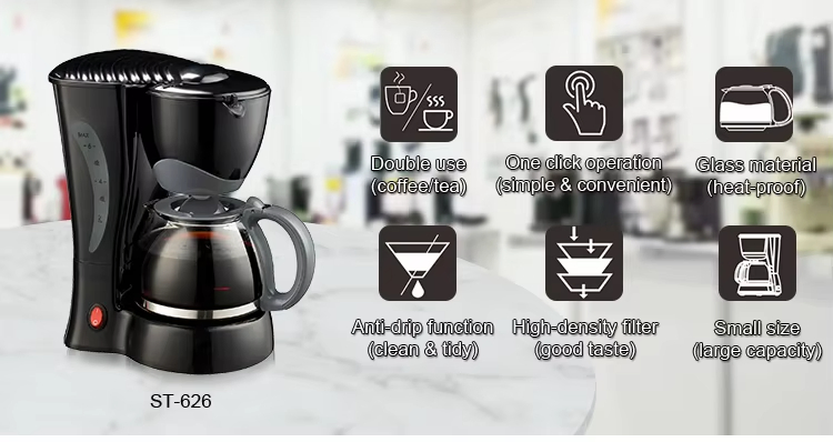 Large 12 Cup Electric Glass Coffee Makers 10 Cups Drip Coffee Maker with Kettle