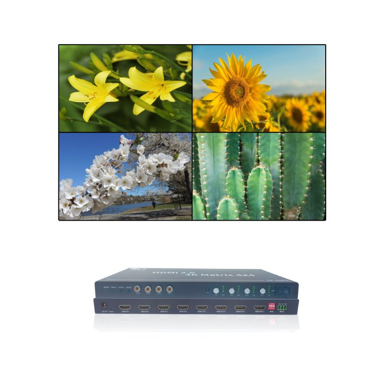 Видеомикшер-коммутатор 4K60 4x2 2x2 4x4 Matrix Switcher