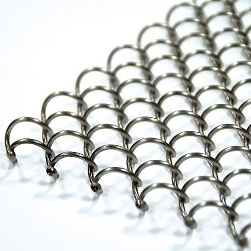 Architective Metal Mesh Curtain Coil Drapery with Electric Motor