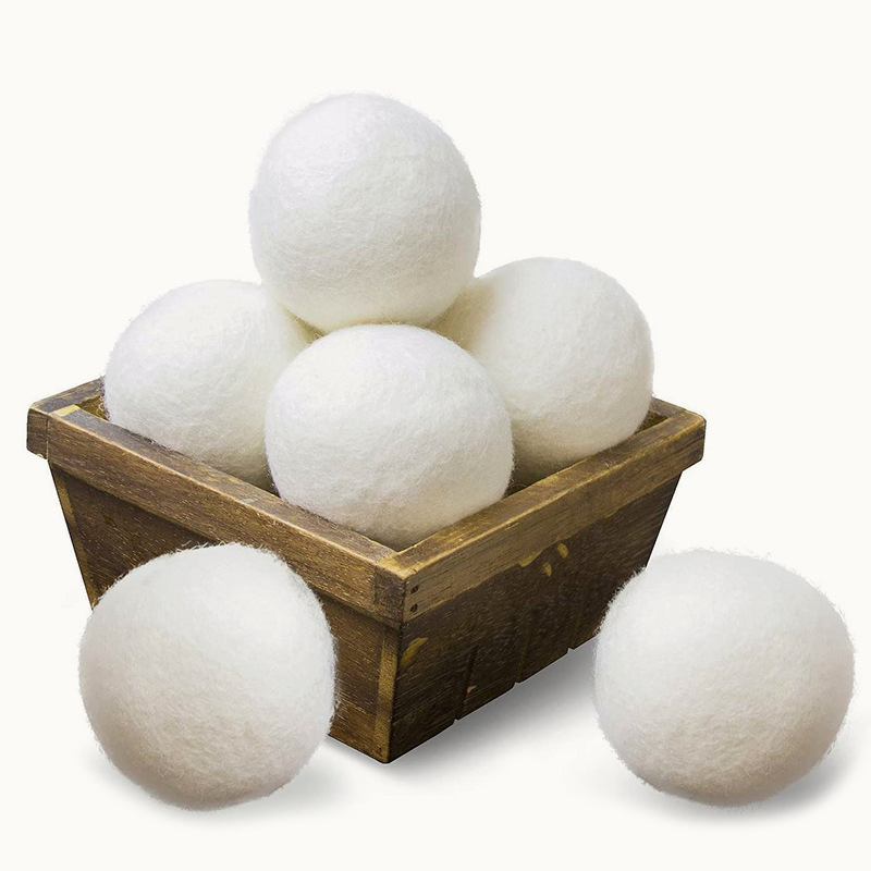 Handy Laundry, Wool Dryer Balls Natural Fabric Softener, Reusable Reduces Wrinkles