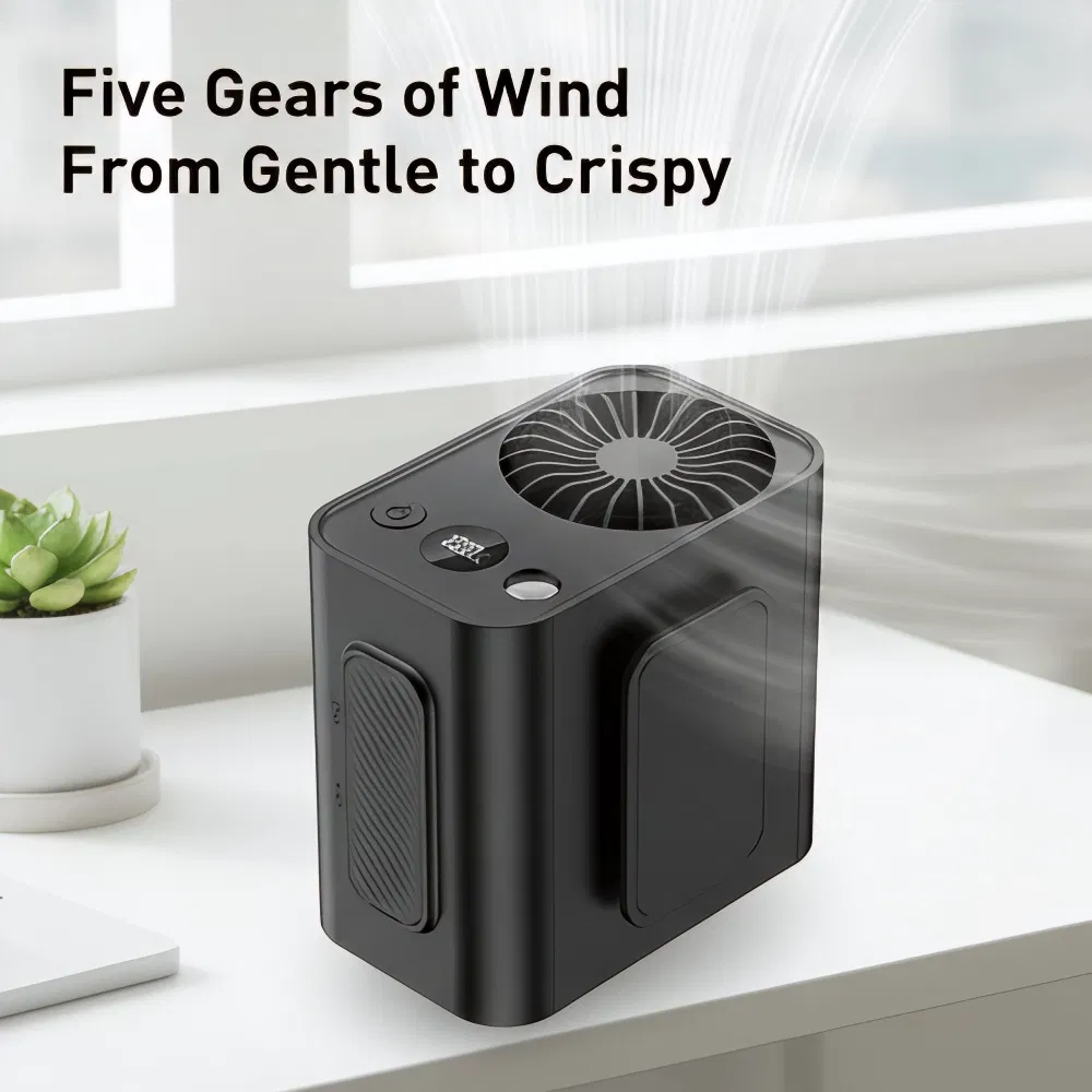 Rechargeable Waist Fan 10W Durable Large Capacity 3600mAh Mini Fan