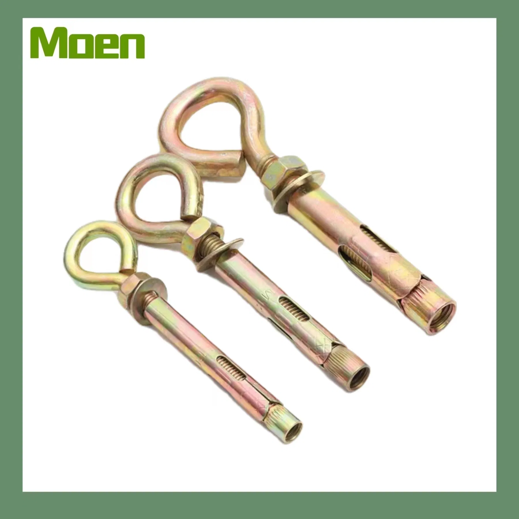 Анкерный болт с гильзой и проушиной, оцинкованный, желтый