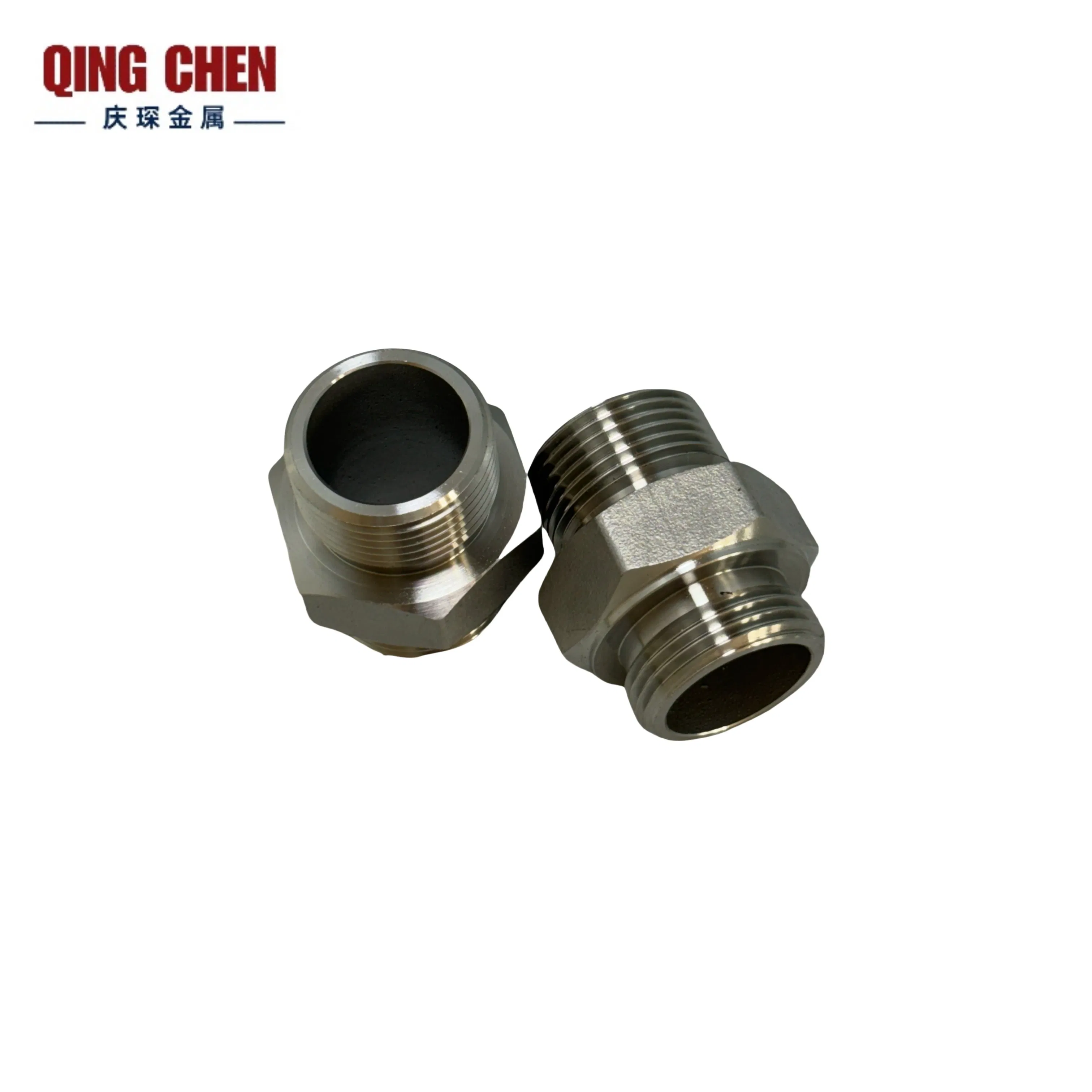 Premium Stainless Steel Hex Nipple Connector for Precision Use