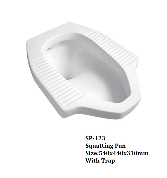Ceramic Squatting Pan, Public Toilet, Sanitary Ware, Wc Pan