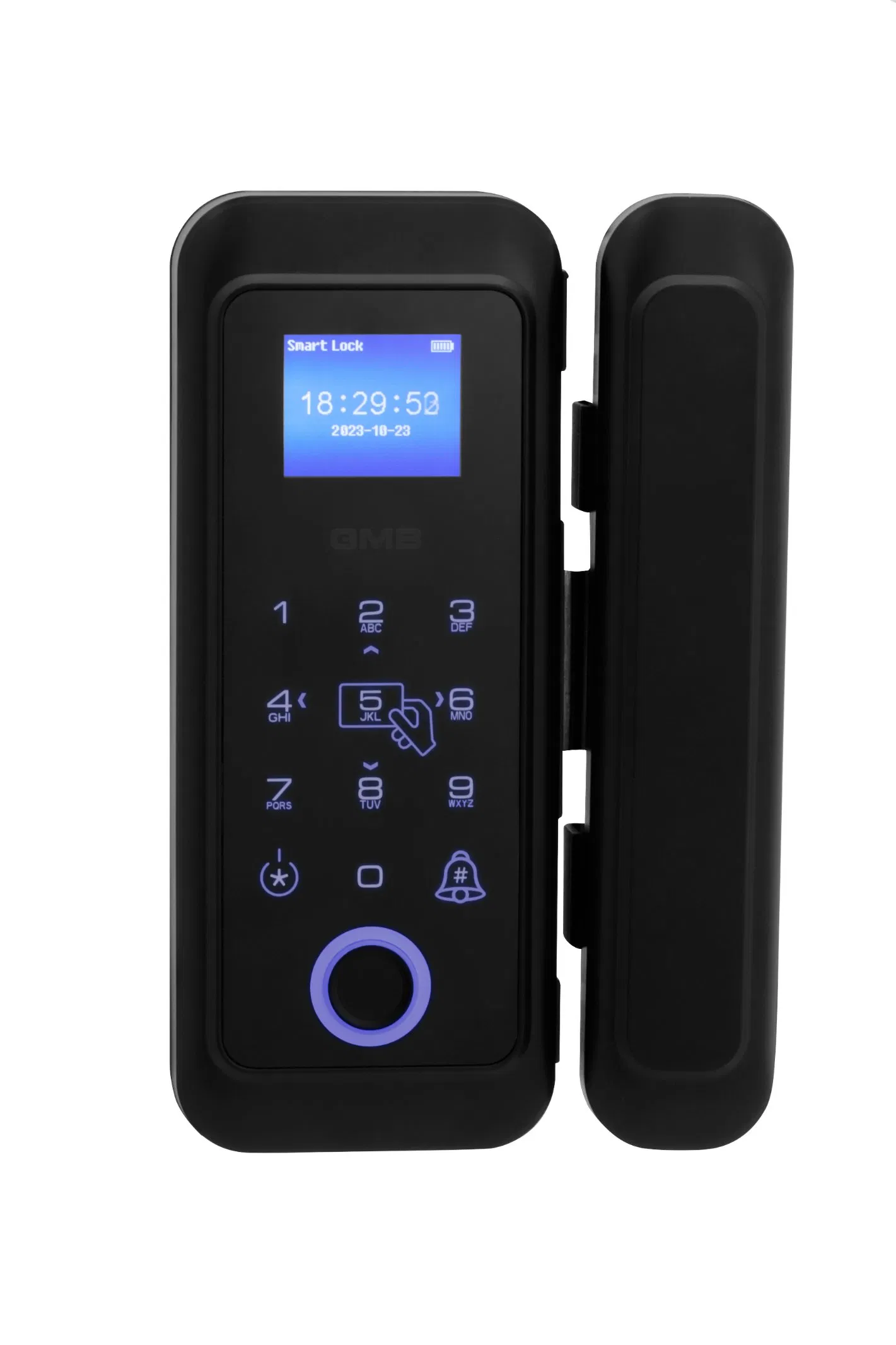 High Security Fingerprint/RFID Card/WiFi/Tuya/TT APP Digital Smart Glass Door Lock (254)