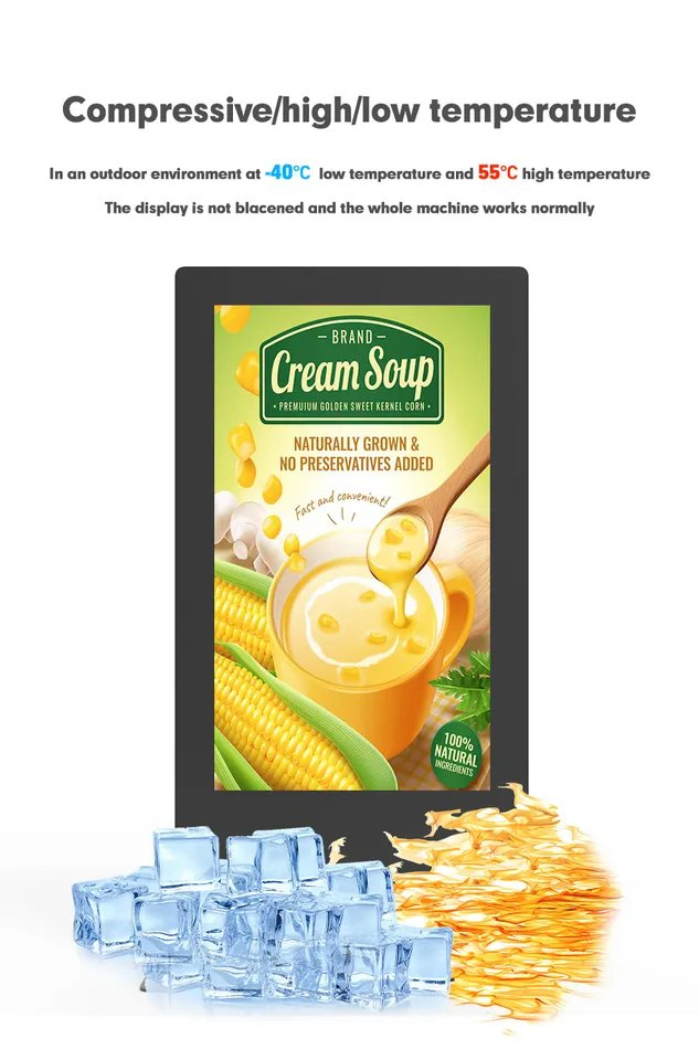 Уличный сенсорный киоск 55 дюймов с рекламным плеером