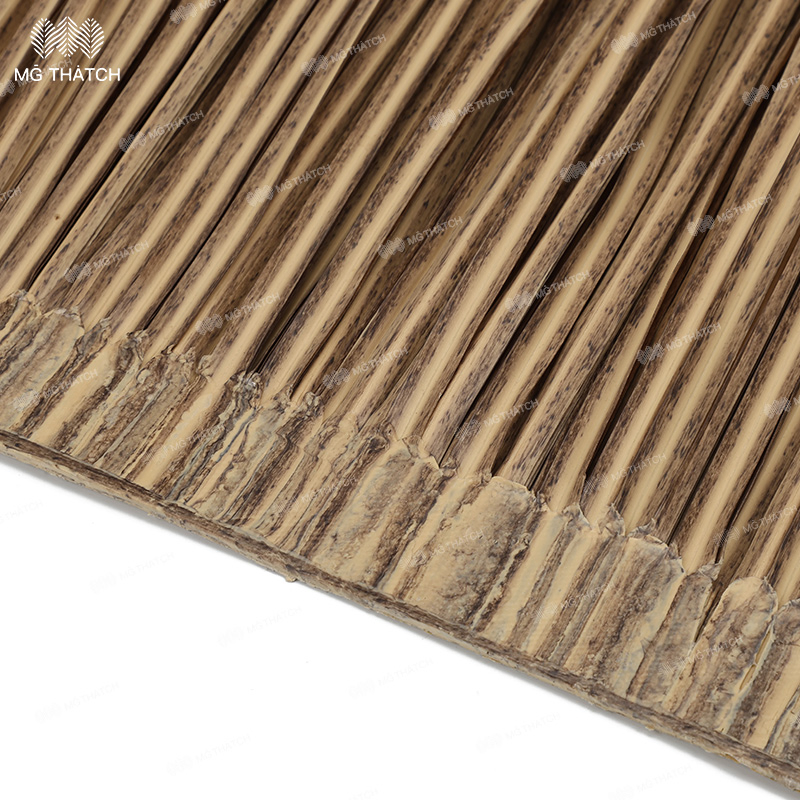 Weather Resistant Beach Synthetic Straw Thatch Roof Fire Retardant Artificial Reed Thatching Roof
