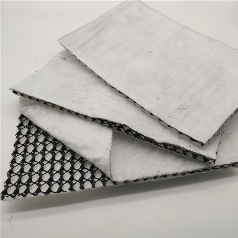 3D Composite Drainage Geonet with Short Fiber Geotextile