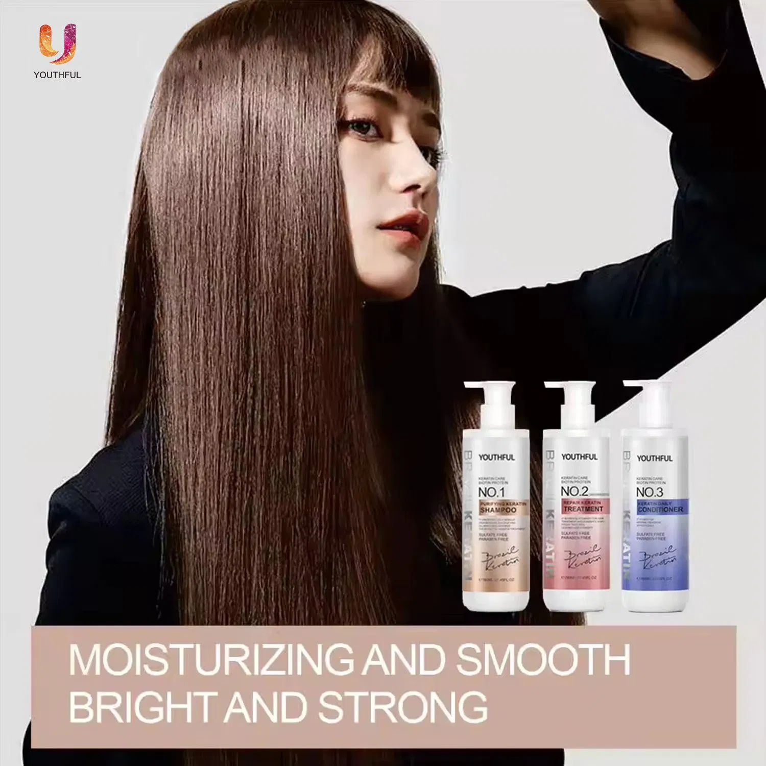 Professional Salon Private Label Keratin Hair Treatment Straightening Cream