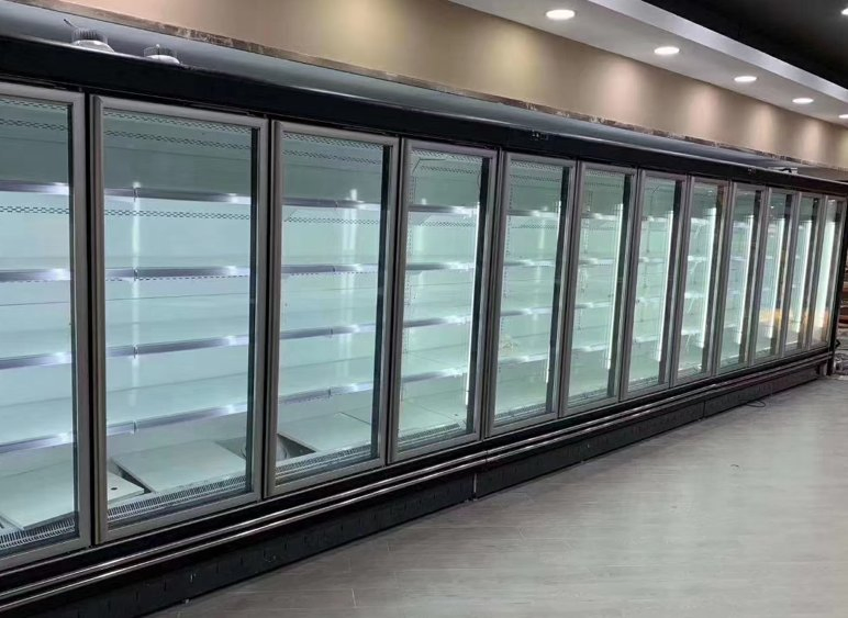 Коммерческий холодильник для напитков с двойной стеклянной дверью