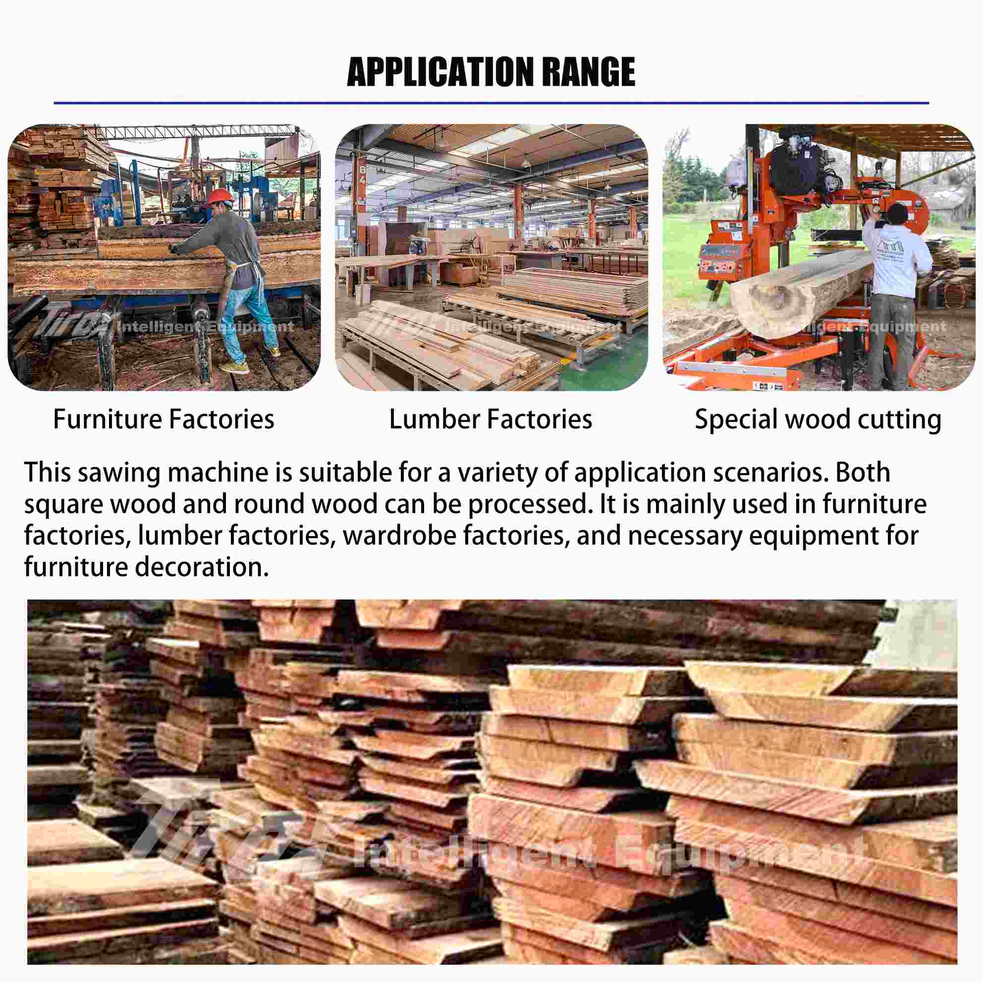 Ленточная пила по дереву бензиновая портативная