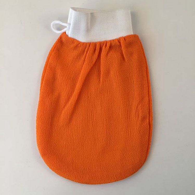 Customized Eco Bath Gloves Wholesale Exfoliating Hammam Mitt Moroccan Kessa Viscose Exfoliating Body Mitt Scrub Gloves