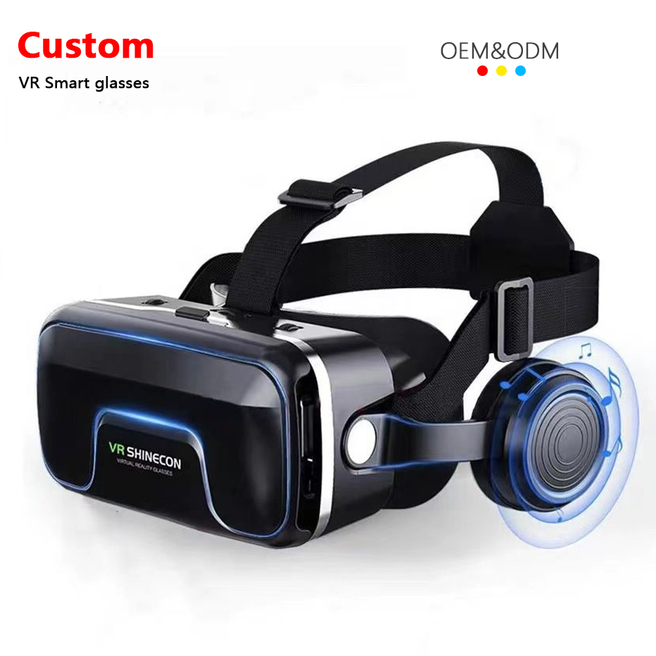 Hot Selling Newest Product Upgraded Fashion Virtual Reality Eyeglasses Headset for 4.0-6 Inch Smartphone Vr Eyewear Box 3D Vr Smart Glasses