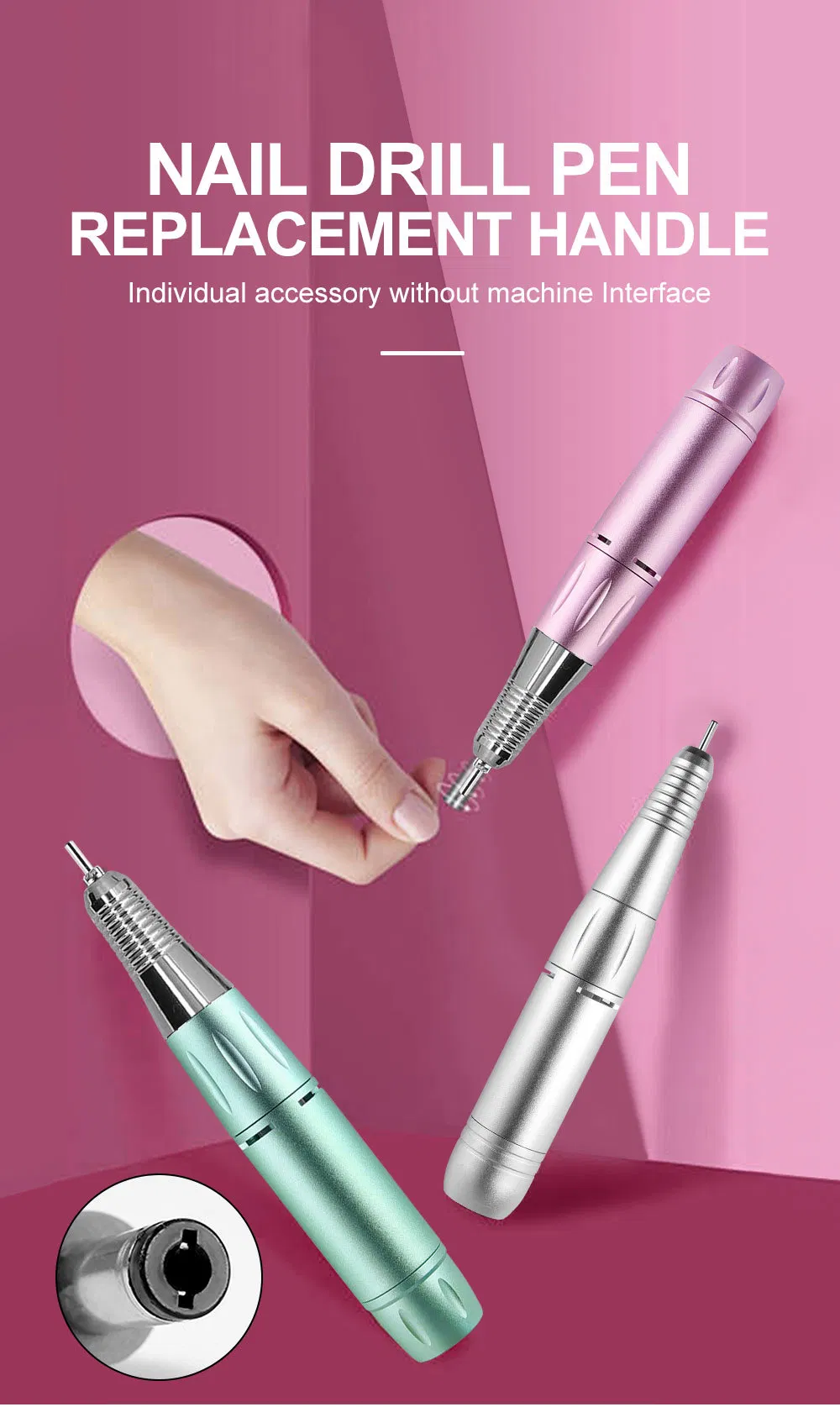 New USB Nail Drill Pen Rechargeable Nail Remover 2-in-1 Manicure Pen