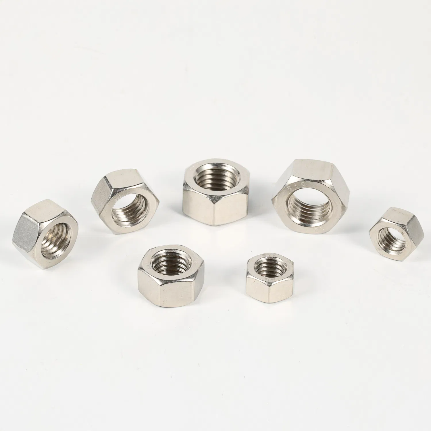 Customized Zinc White Chrome Plated Zinc-Flake Coated Water Treatment Stainless Steel Hex Nut Anchor Nut