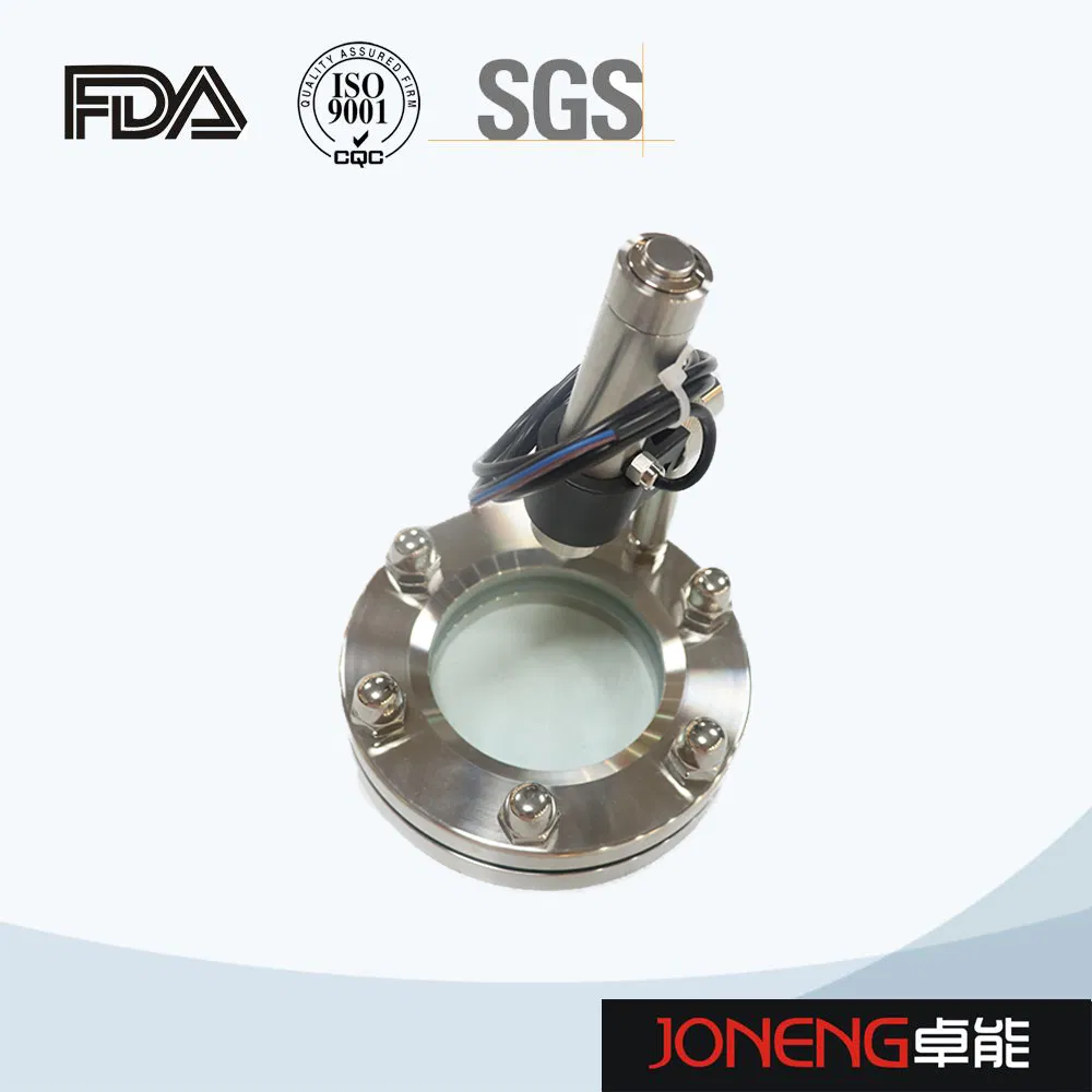 Hastelloy Sanitary Light Indicator Brewing Sight Glass Pipe Fittings with LED (JN-SG1005)