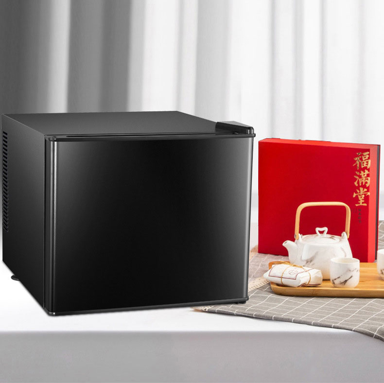Elegant Mini Bar Refrigerator with Energy-Efficient LED Lighting and Adjustable Temperature
