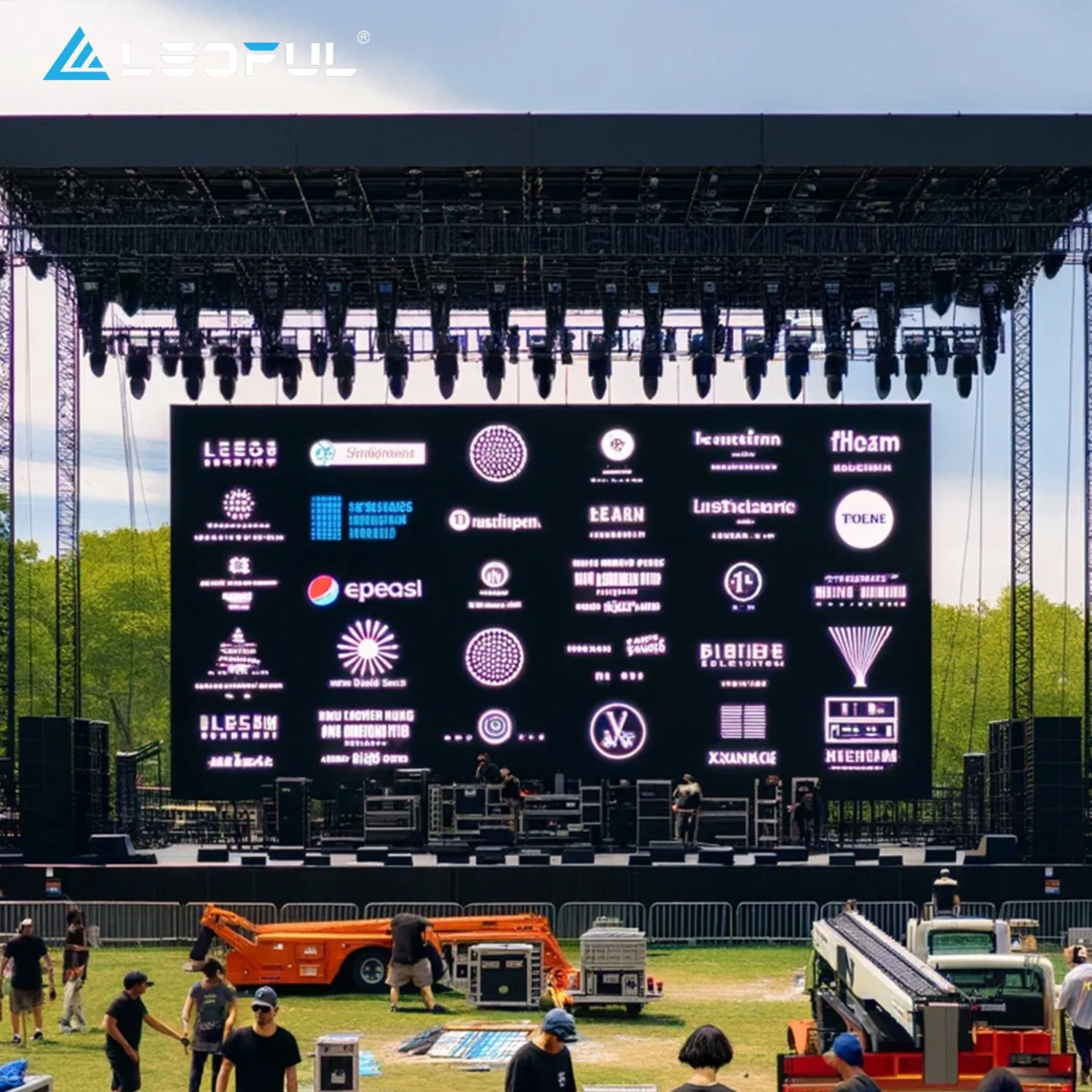 OEM ODM Outdoor Indoor Fullcolor SMD P10 P8 P6 P4.81 P3.91 P3 P2.5 P2 P1 Rental Curved Digital Advertising Video Wall LED Sign Billboard Panel Screens Display