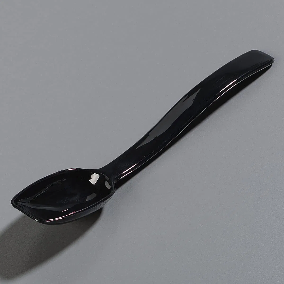 Wholesale Hotel Restaurant Kitchen Multifunctional Buffet Black Plastic Thickened Salad Spoon