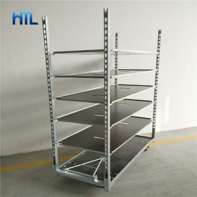 Тележка для растений 6-ярусная, металлическая, с колесами