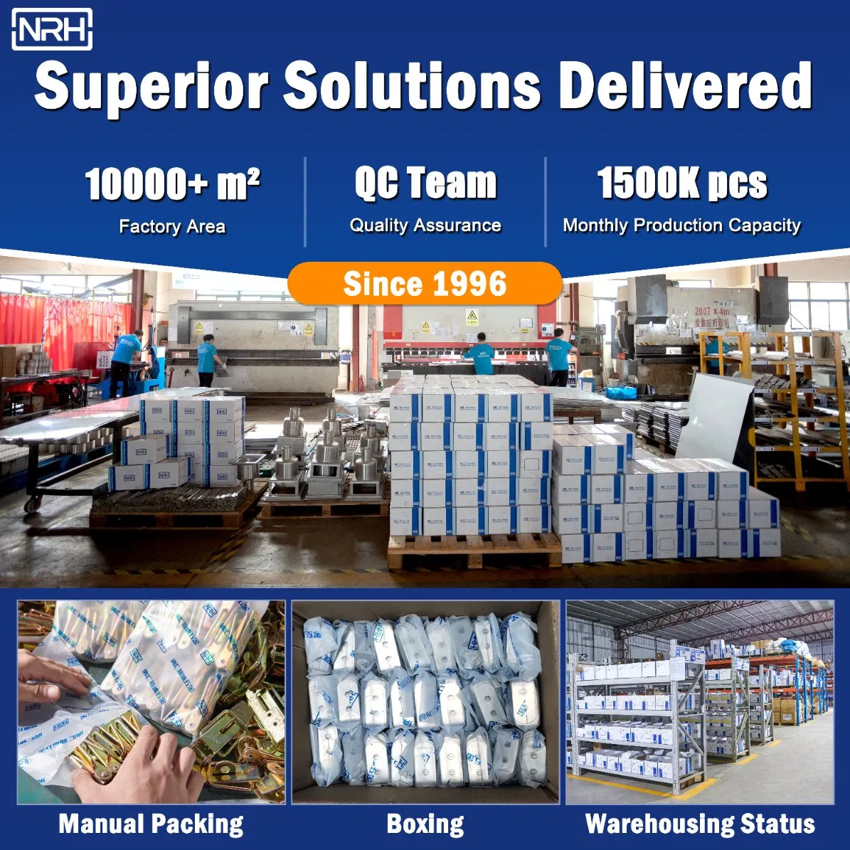 Nrh R7956 10mm Grip Handle Spring Latch for Industrial Equipment