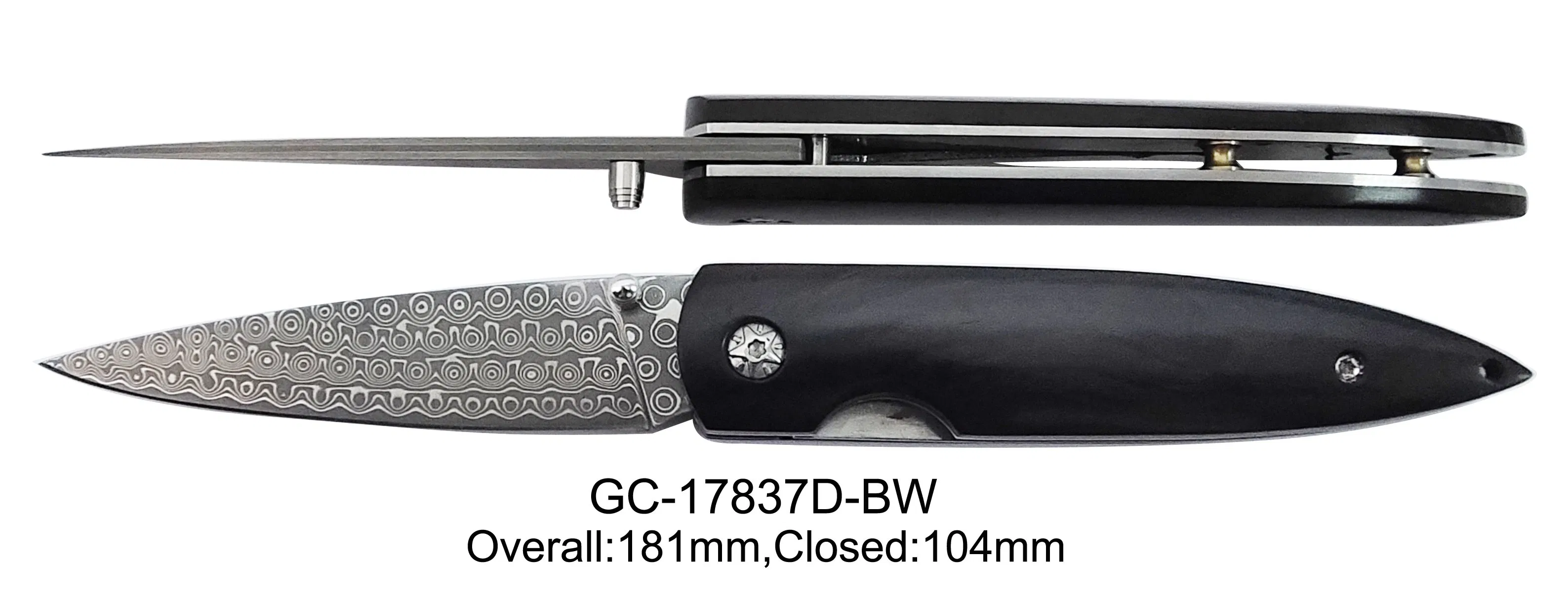 Outdoor Camping Pocket Knife with Different Material for Handle