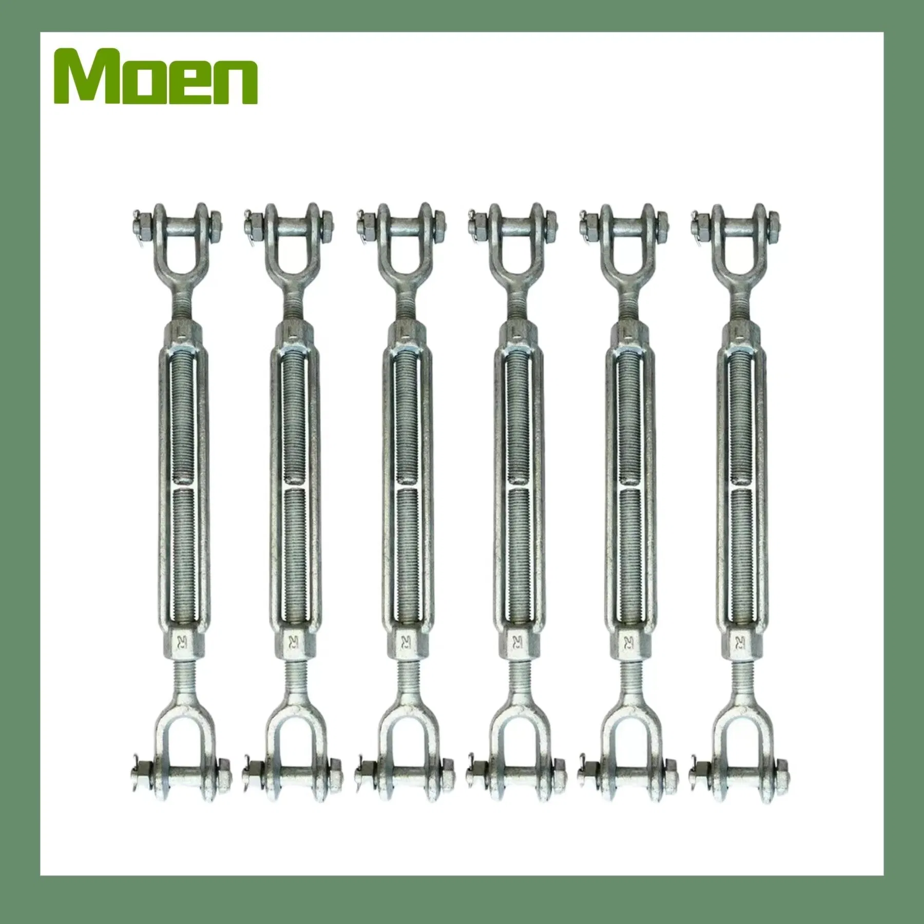 M5-M20 Carton Steel Galvanized Jaw Type Turnbuckles
