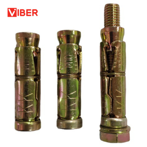 Expansion 3PCS/4 PCS Fixing Anchor Fix Bolts with Yellow Zinc Plated
