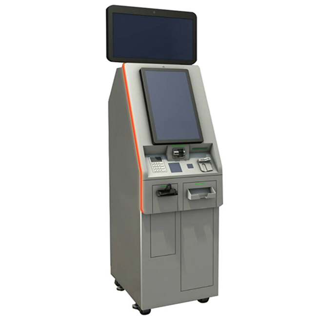 China Manufacturer Dual Screen Kiosk with Payment Function and Good Price