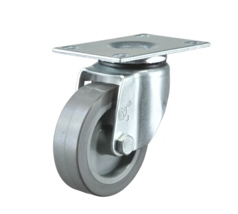 125mm Swivel Top Plate Black Nylon Castor Wheel with 100kg Load Capacity