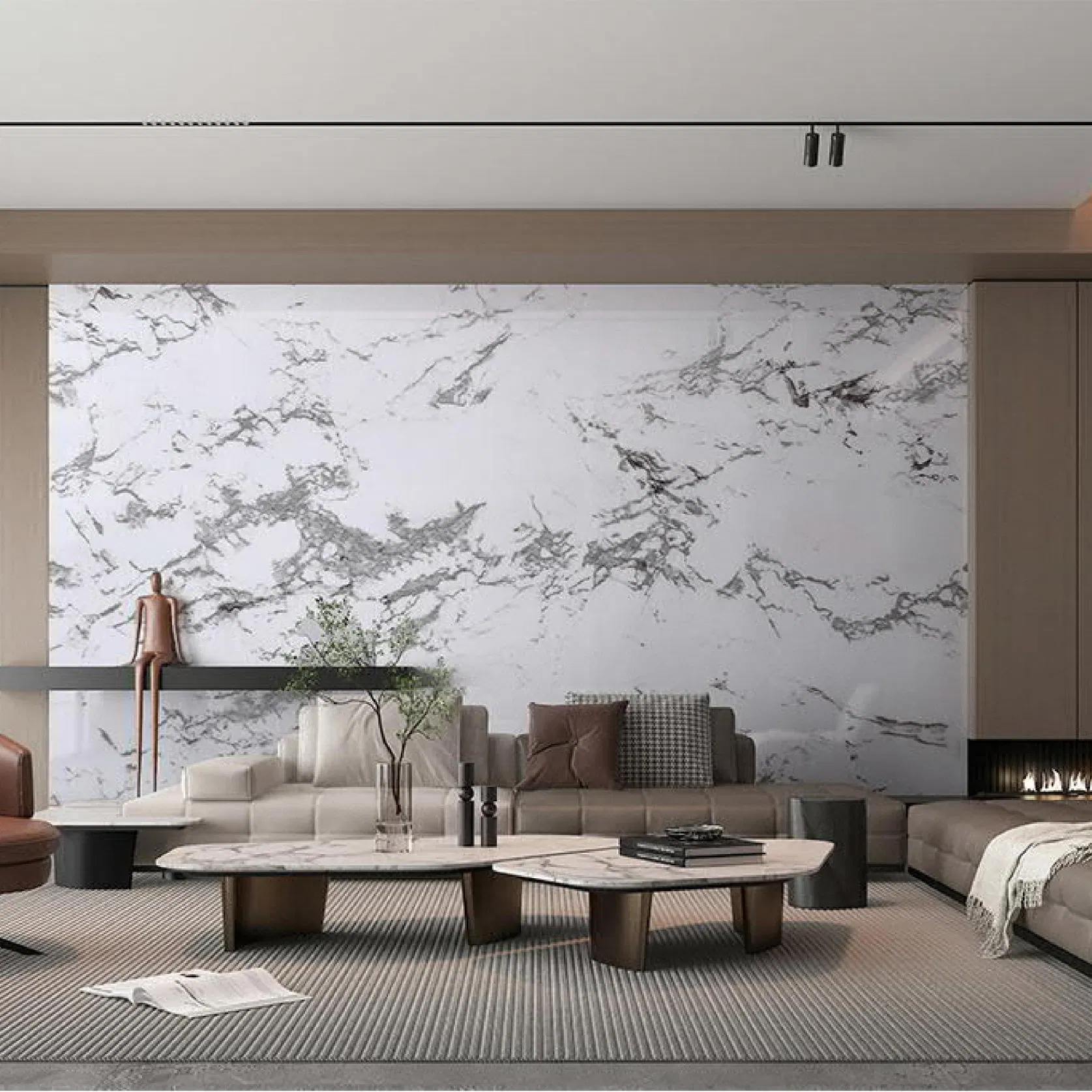 Modern Geometric Wall Sticker Art for Trendy Room Makeover