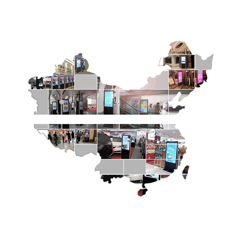 49 Inch LCD Digital Signage Kiosk, High Brightness LCD Advertising Display Totem IR Touch Screen with Android