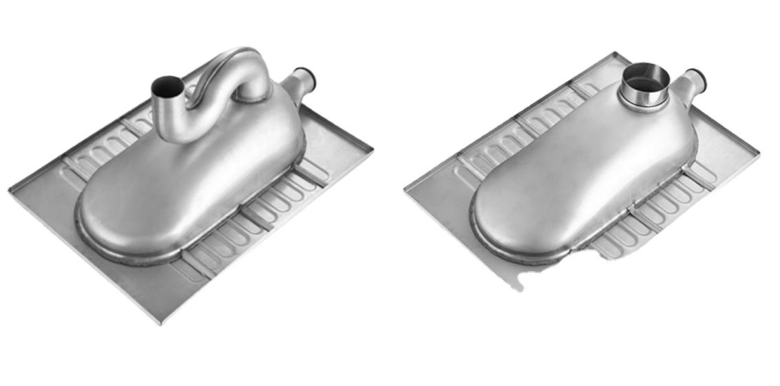 Stainless Steel Squatting Pan Customization Customized Forming Deep Drawn Deep Drawing