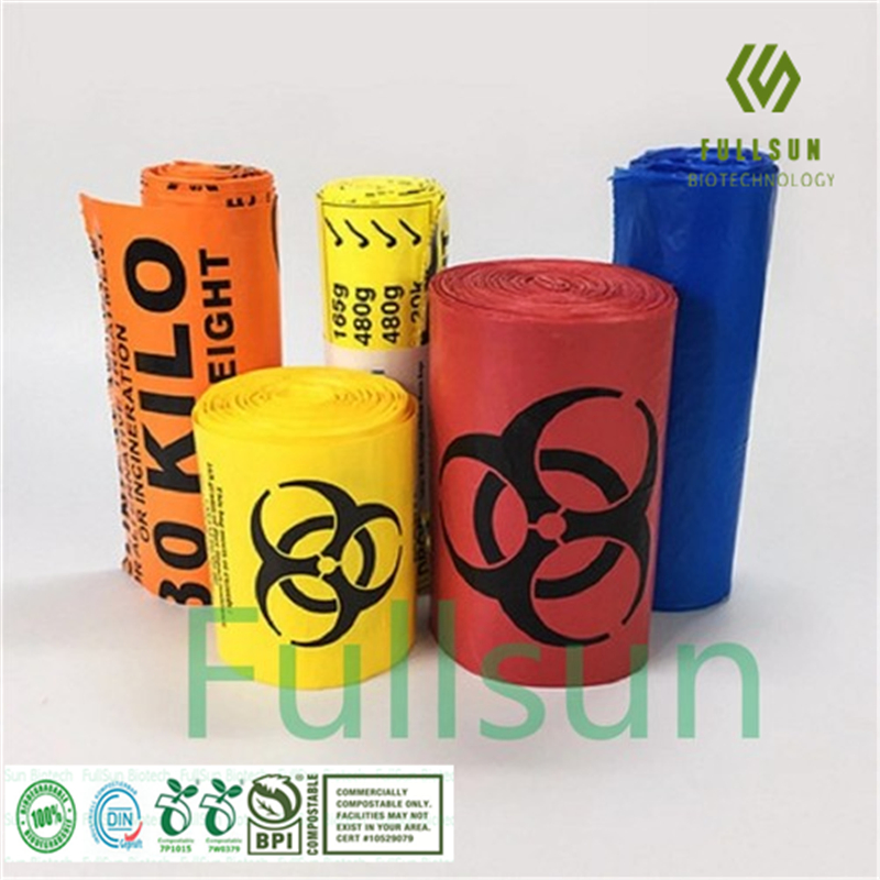 Biodegradable Hospital Biohazard Medical Autoclave Garbage Bags