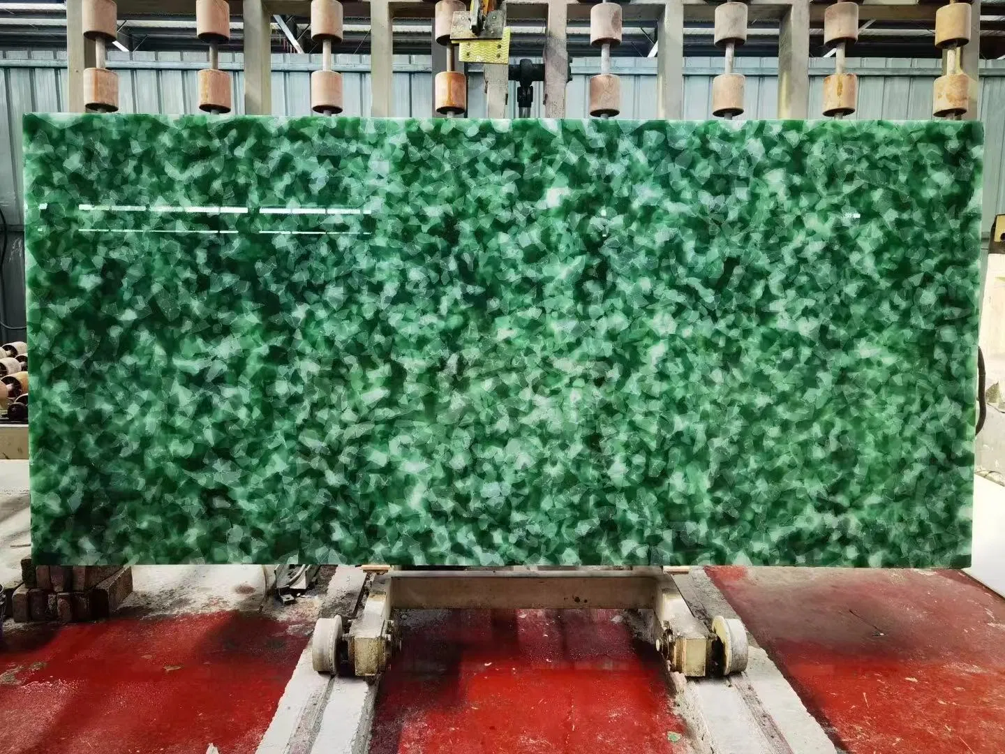 Modern Design Special Tinted Jade Glass / Artificial Krystal Stone Glasses for Countertop