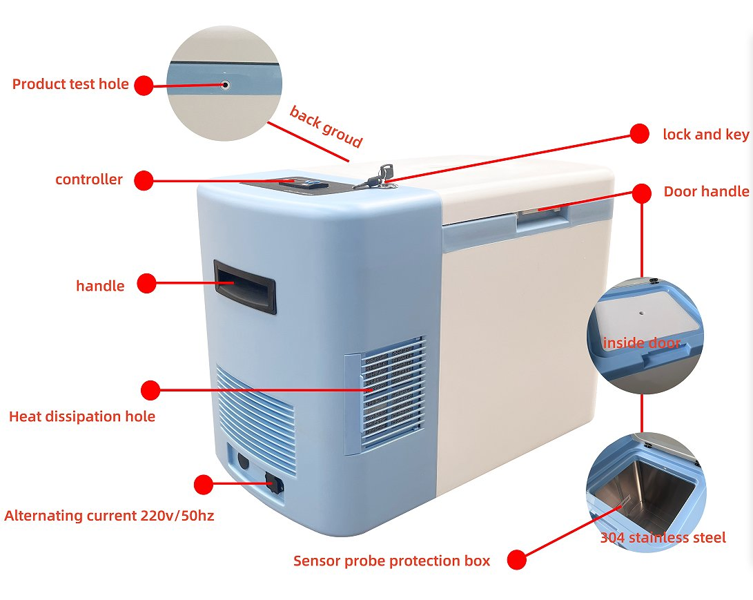 25L Outdoor Car Cooler 12V Secop Compressor Portable Refrigerator