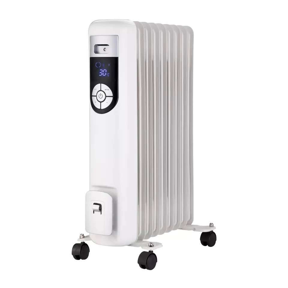 New Design Oil Heater Radiator with LCD and Safety Protection Electric Oil Filled Radiator for Home Use