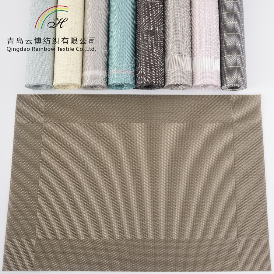 Wholesale Cheap Price Printing Rectangle Dining Table Mats Heat Resistant Placemat for Restaurant