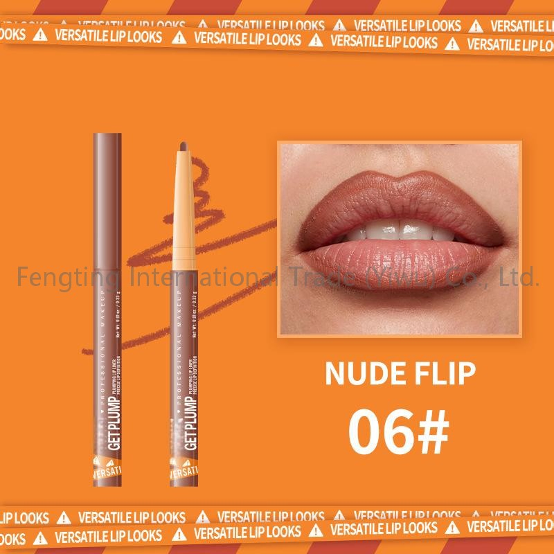 2025 New Design Wholesale Vegan Natural Nude Pink Lip Pencil Makeup Brand Vegan Private Logo Lip Liner