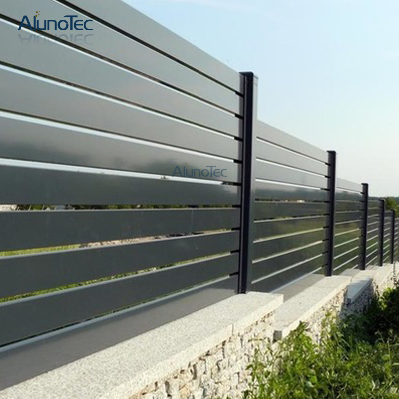 Aluminum Fixed Louver Fencing Screen Panels