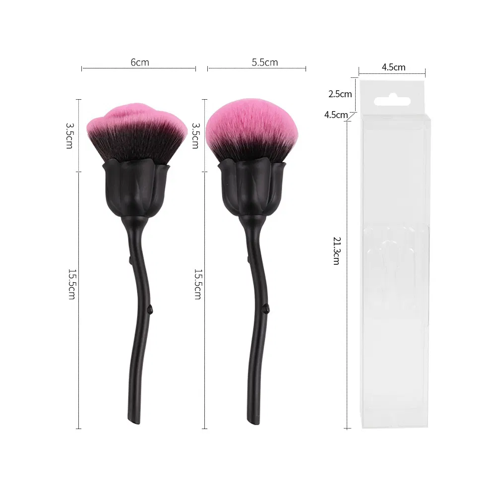 Nail Art Tool Face Makeup Brushes Cleaning Dust Beauty Facial Big Powder Rose Flower Manicure Brush