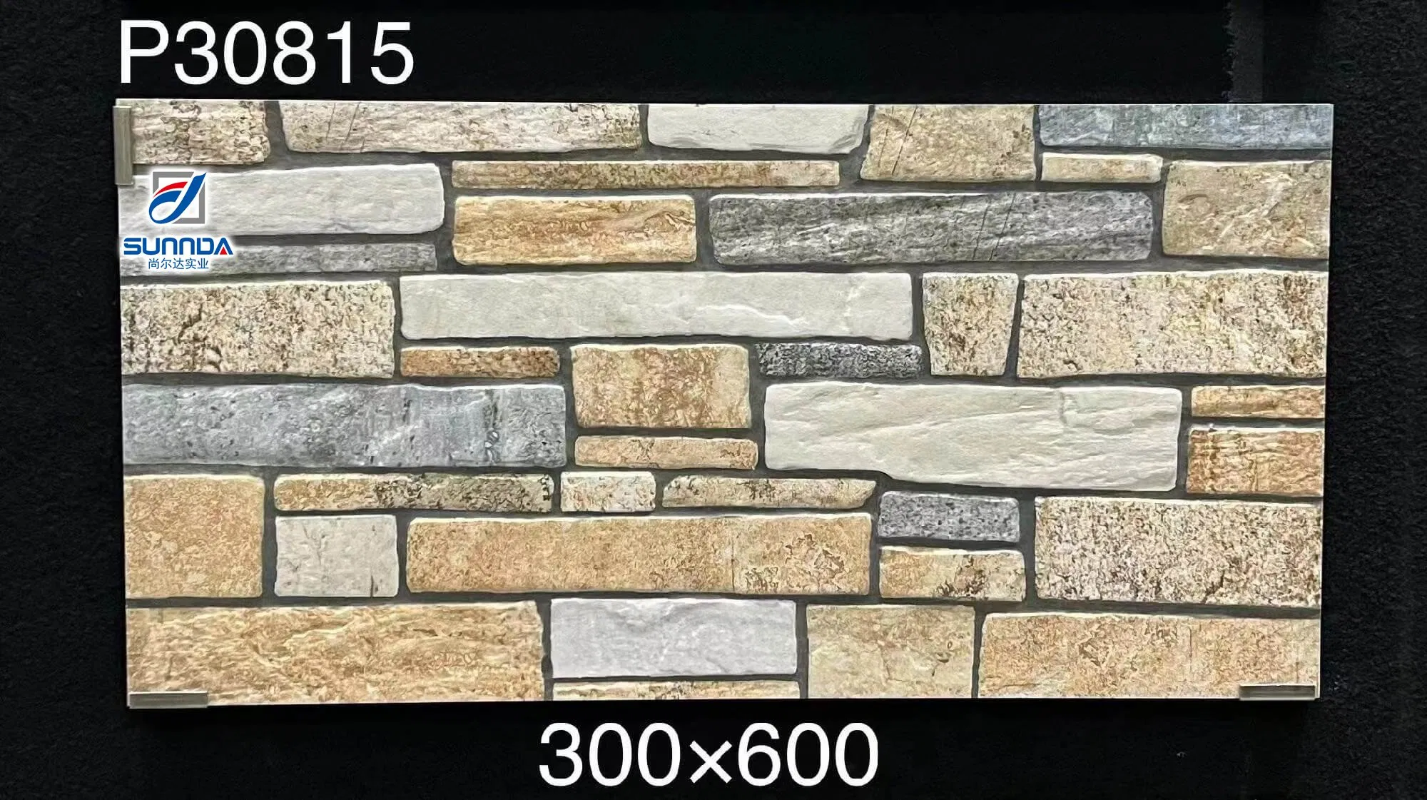 300X600 Exterior Wall Tiles Floor Matte Rough Surface School Villa Foshan
