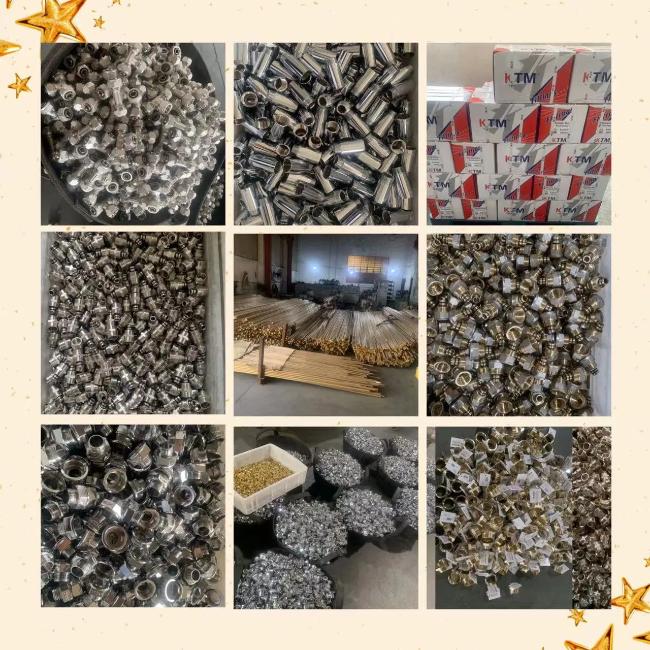 Brass Screw Fitting - of Straight Union with Extention M/F