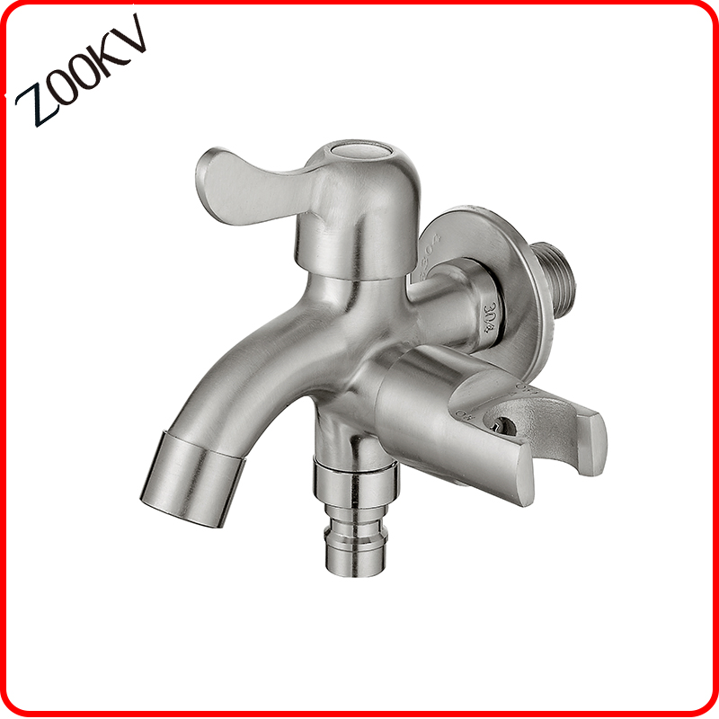 Sanitary Ware Faucet Factory Stainless Steel Bibcock Multi Function Water Washing Machine Tap Bathroom Faucet with Handheld Bidet Faucet