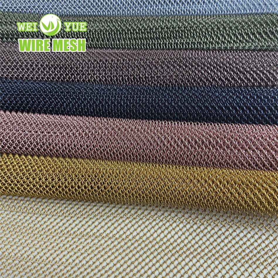 Factory Price Architectural Decorative Aluminum Metal Shower Curtain, Metal Coil Drapery Wire Mesh Chain Link Curtain