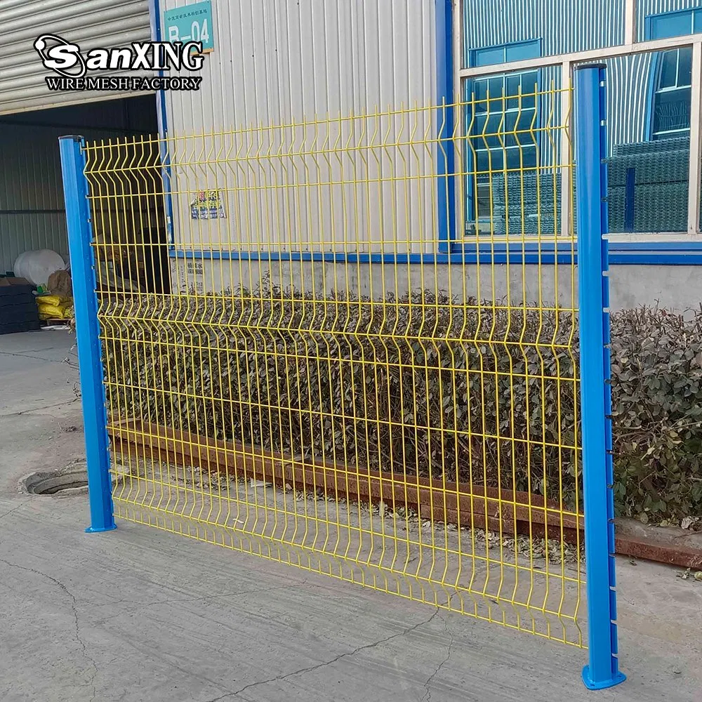 Wire Mesh Fence 3D Curved Welded Fencing Panel Airport Galvanized Outdoor Fence