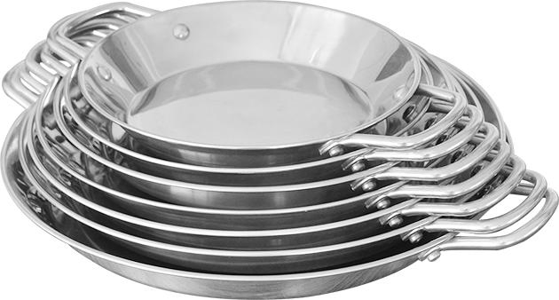 Stainless Steel Seafood Plate with Compound Bottom