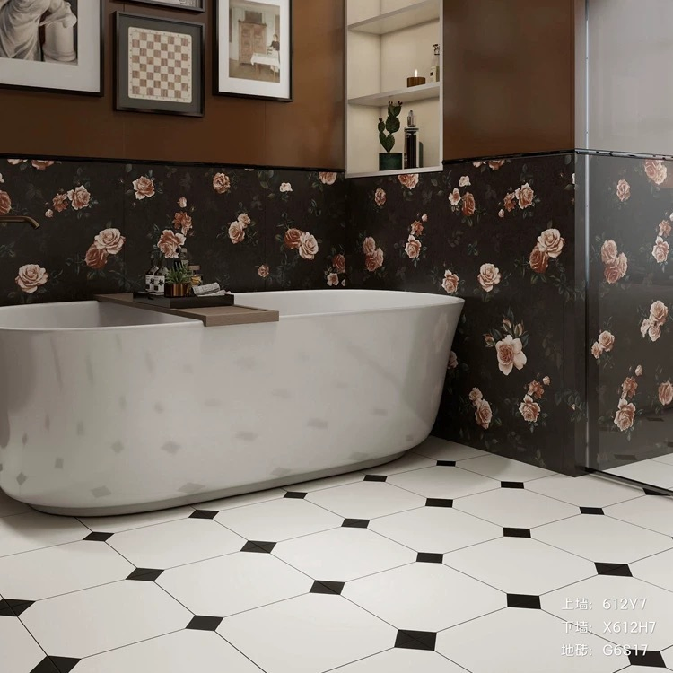 Керамическая плитка 300x300 и 600x600 с узором, антискользящая