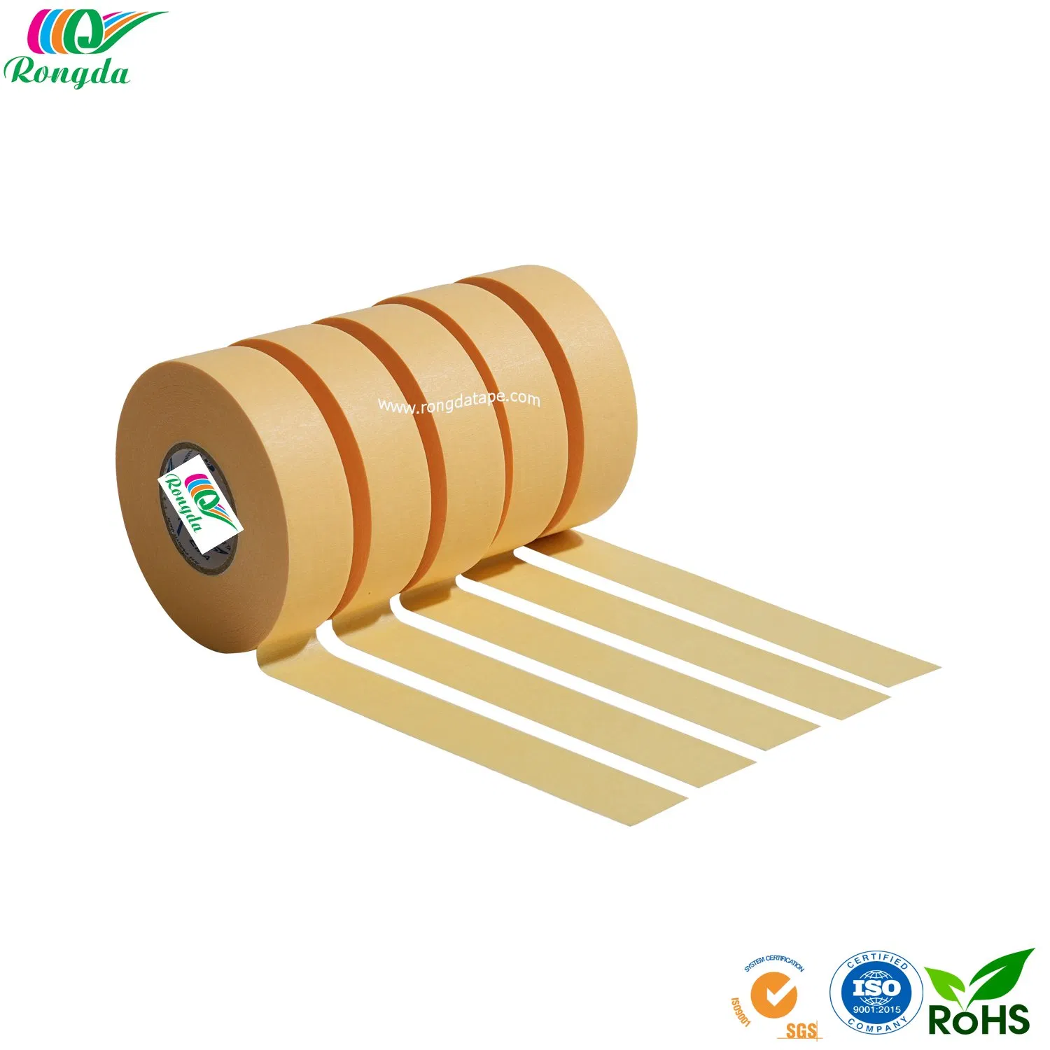 Painters Tape for Car Paint Yellow No Residue Automotive Masking Tape for Automotive Paint - Heat Resistant for Paint Booth